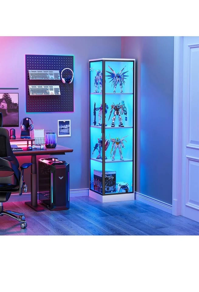 Modern Glass Display Cabinet with Built-in LED Lighting - photo 4