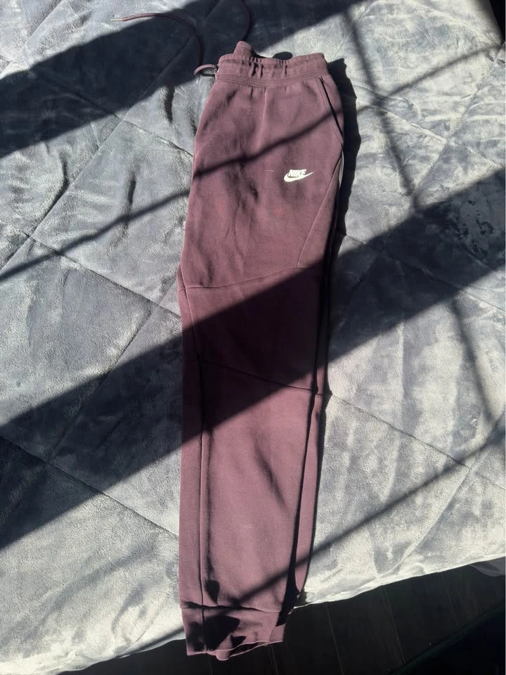 Nike Tech Pants Maroon/White Size Large - photo 2
