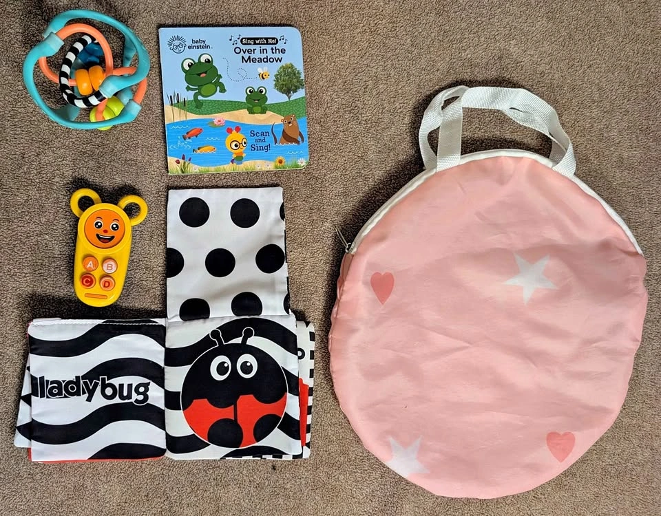 Bundle Baby On-The-Go Activity Set – Sensory Toys + Books + Trav