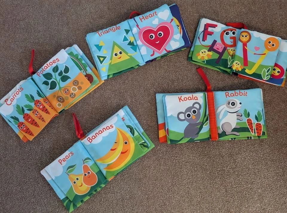 Soft Baby Books Set; Sensory Cloth Books for Toddlers - photo 2
