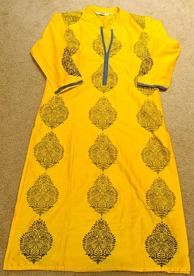 Silk Women Kurta - Large Size - New