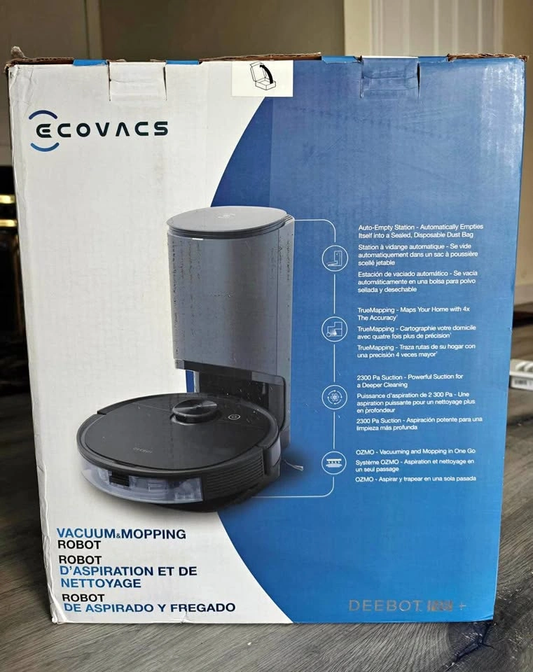 ECOVACS DEEBOT N8+ Robot Vacuum and Mop with Auto-Empty Station