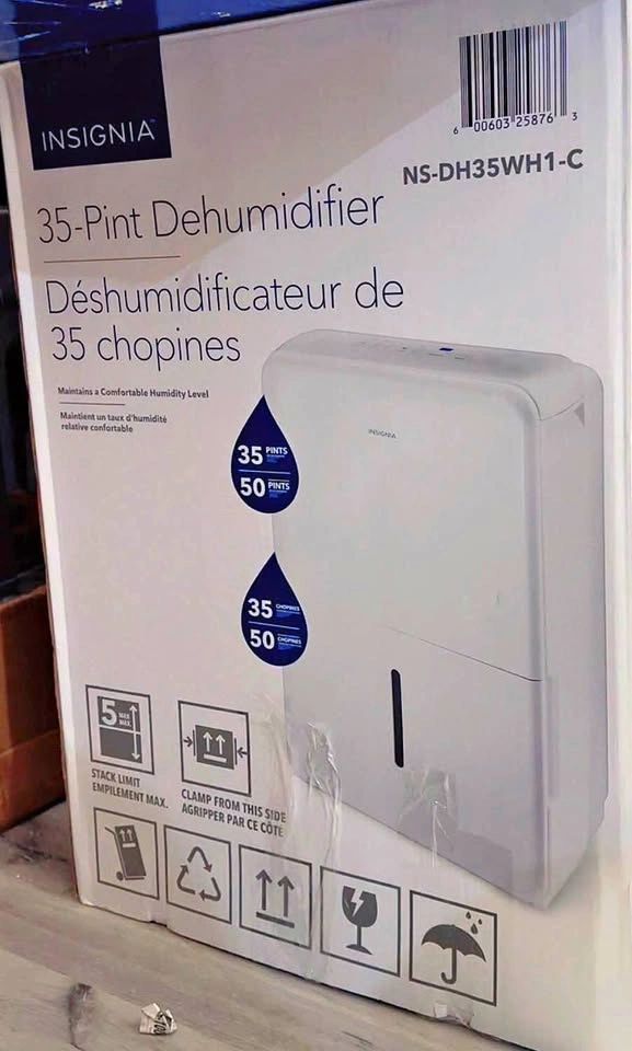 Insignia 35-Pint Dehumidifier NS-DH35WH1-C