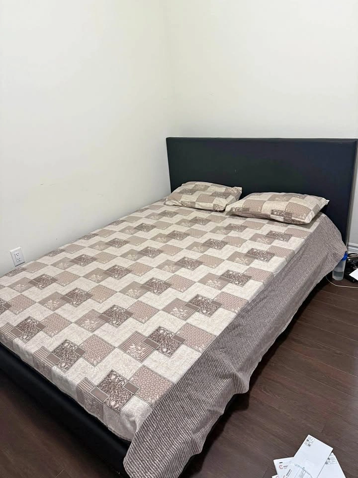 Queen Bed Frame with Mattress