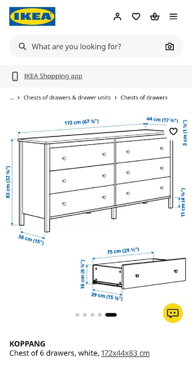 ✳️ IKEA Koppang, 6 drawers dresser, white - photo 5