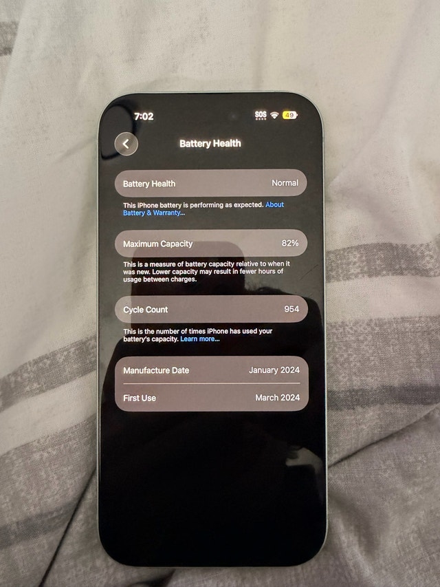 green iPhone 15 128gb (slightly cracked back) - photo 4
