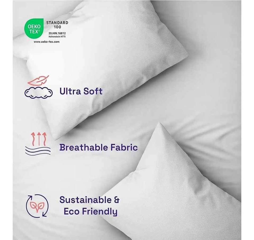 Wakefit Organic Cotton Full Bedsheet Set | 400TC Sateen