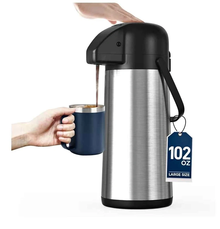 102OZ / 3L Insulated Coffee Carafe with Pump