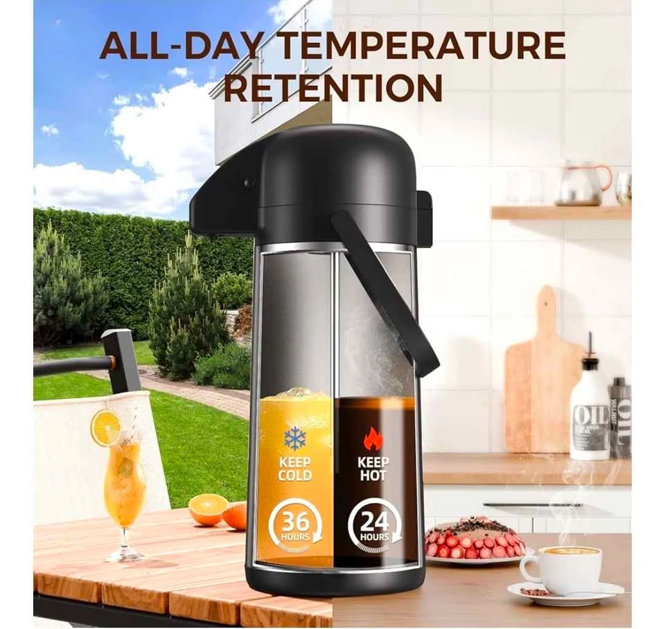 102OZ / 3L Insulated Coffee Carafe with Pump - photo 3