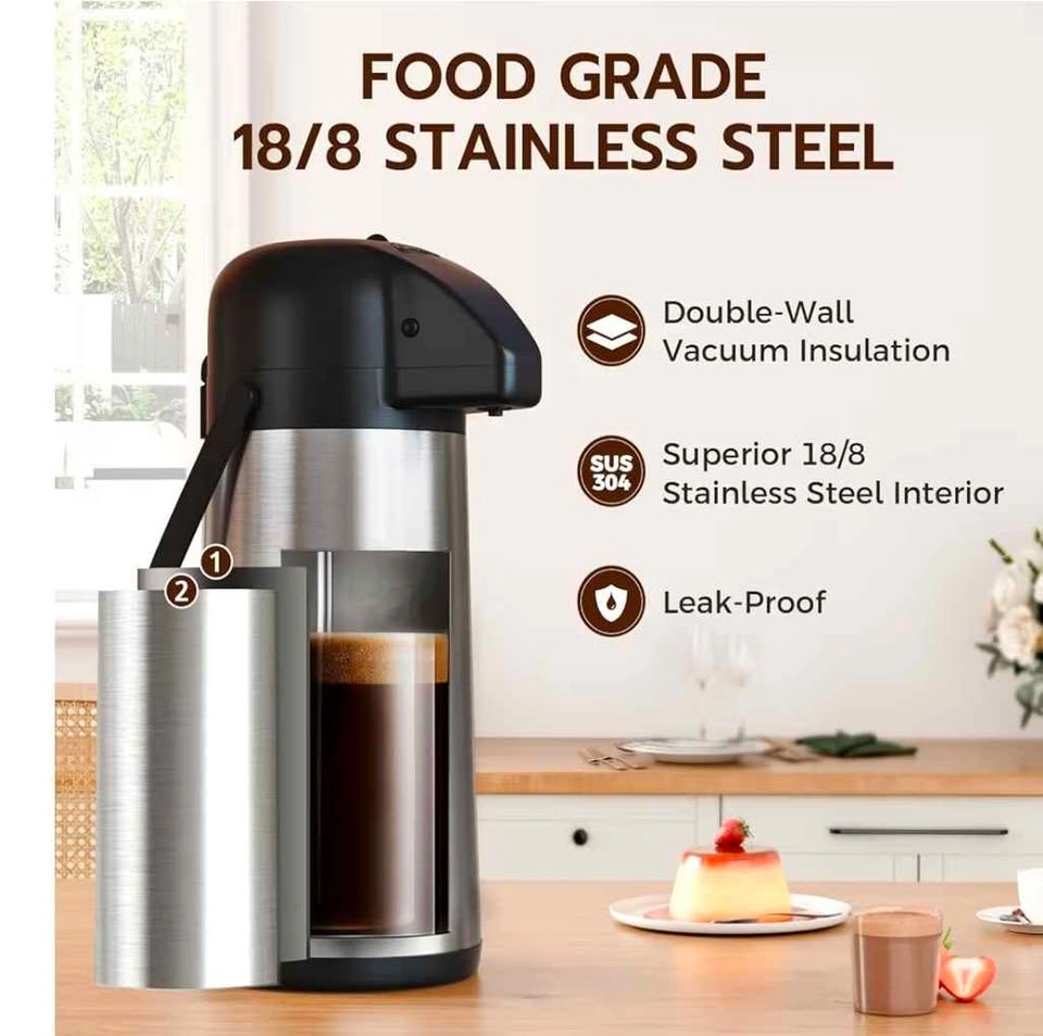 102OZ / 3L Insulated Coffee Carafe with Pump - photo 4