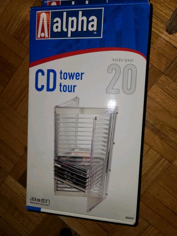CD Tower - Holds 20 Discs