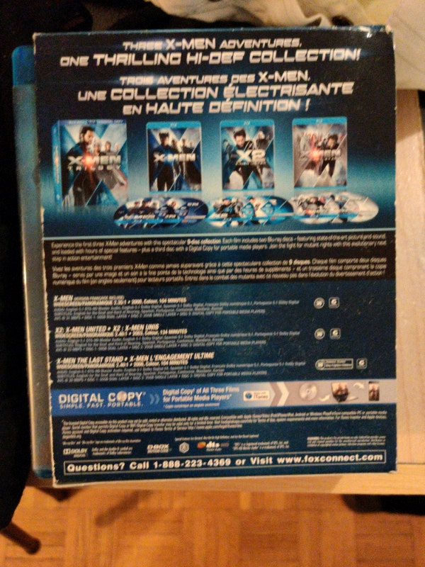 X-Men Trilogy 3 Disc Blu-ray Set - photo 2