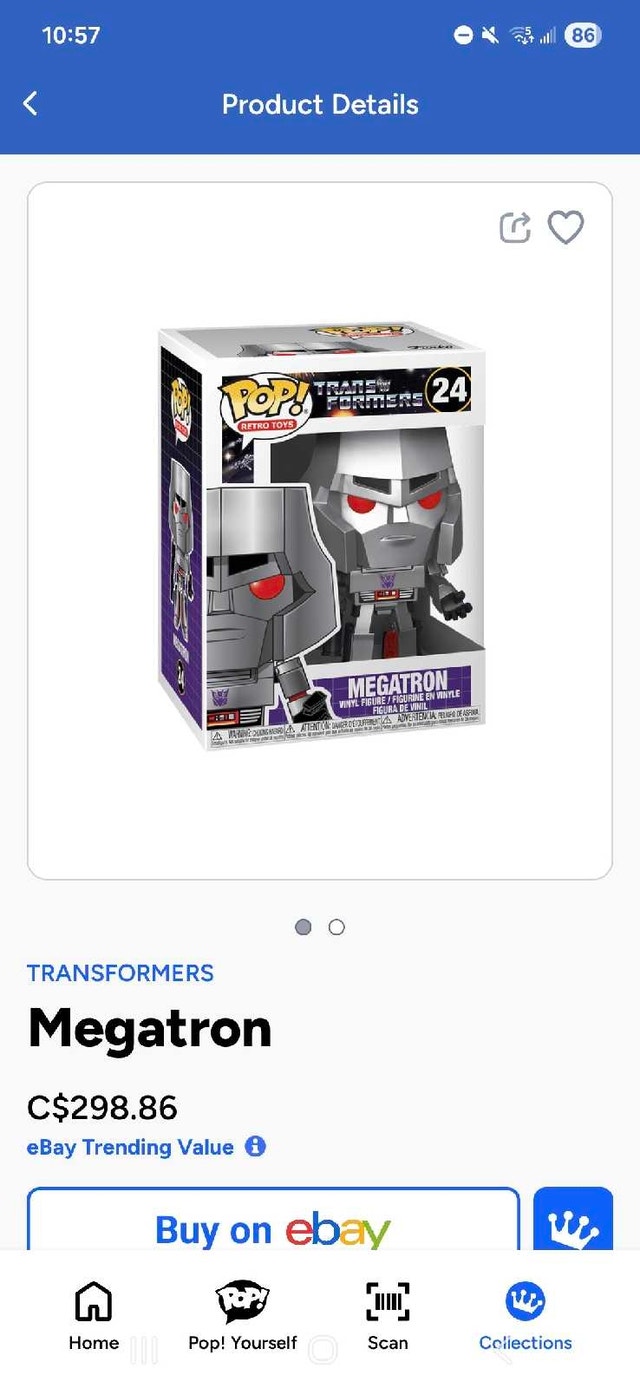 Transformers Megatron Funko Pop #24