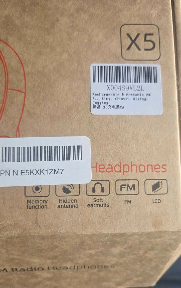 New X5 FM Radio Headphones - photo 3
