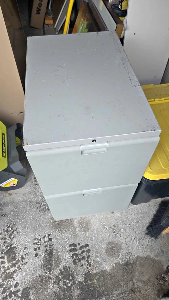 2-Drawer Metal Filing Cabinet with key