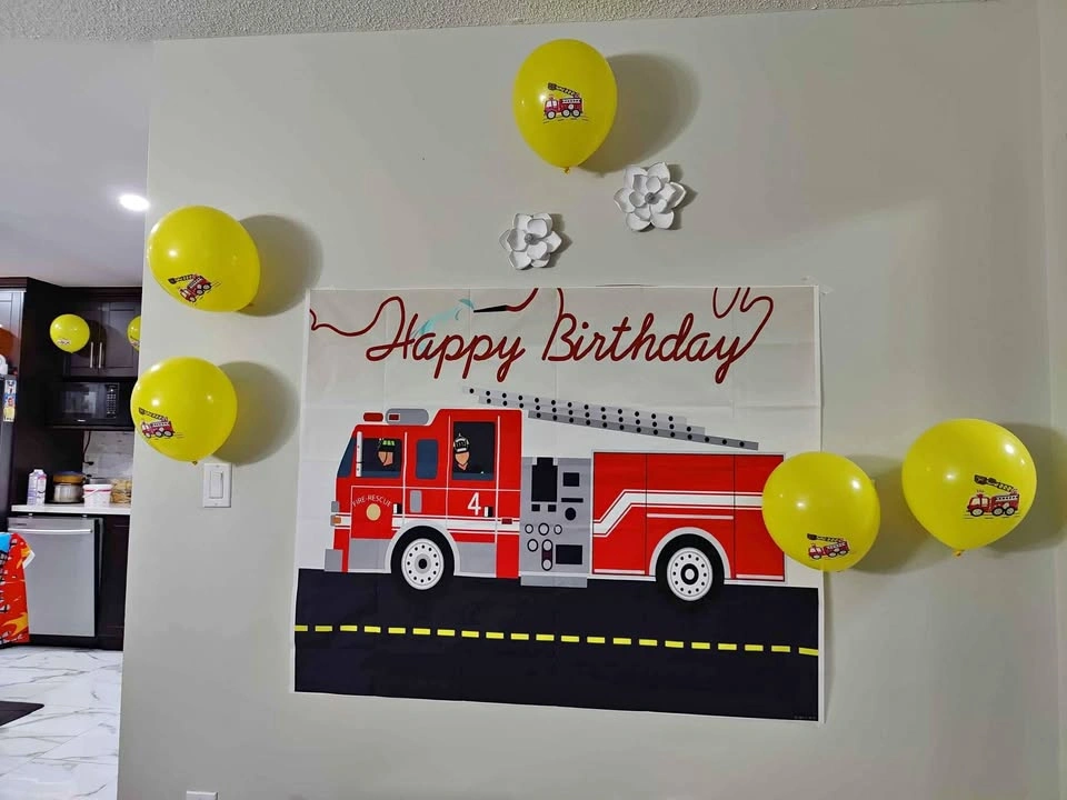 Fireman theme birthday