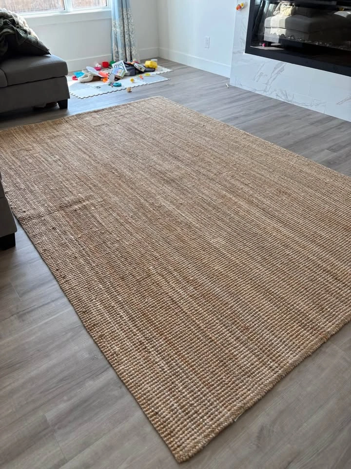 Large Natural Jute Rug - 6'7" x 9'10" (IKEA LOHALS) - photo 2
