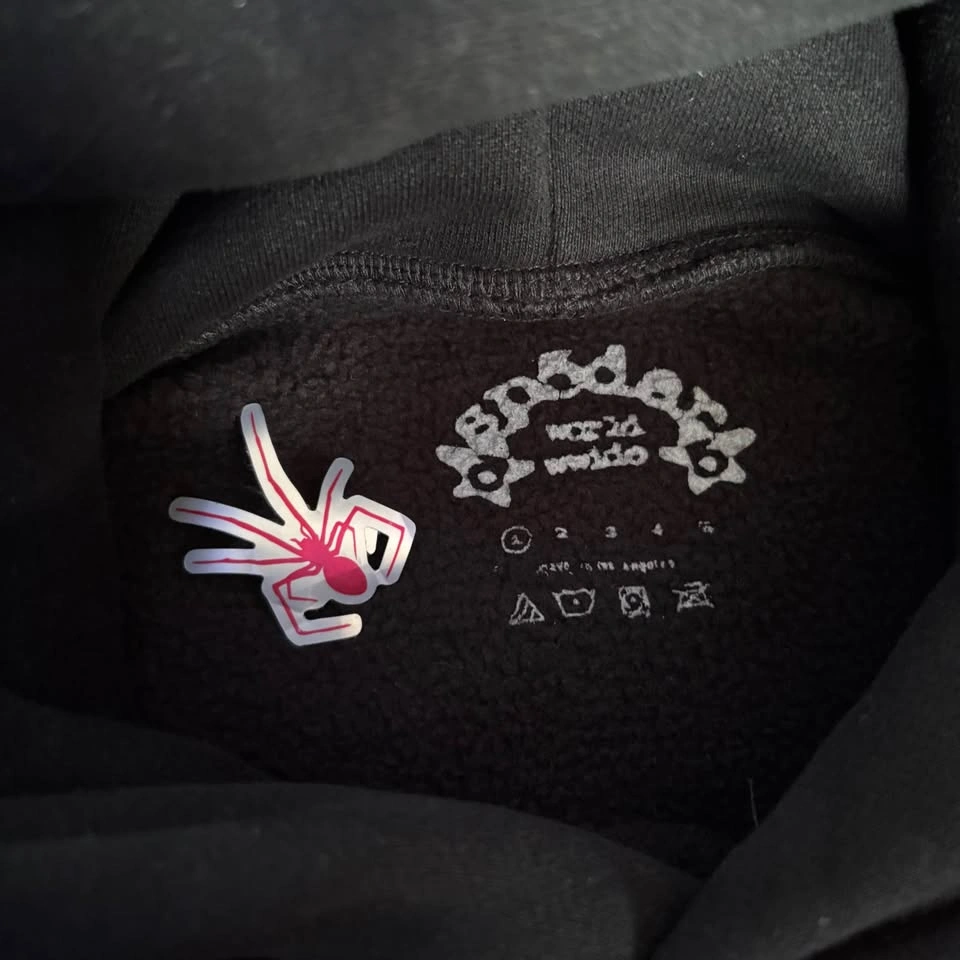 Sp5der P*NK V2 Hoodie Black - photo 3