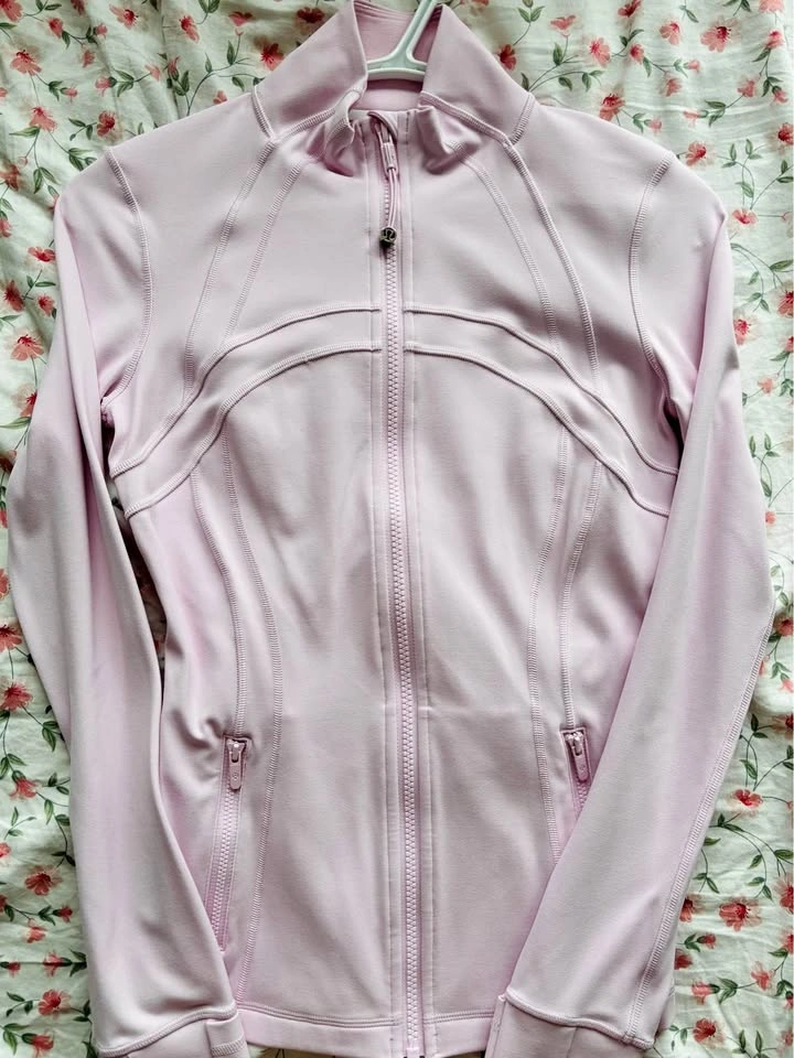 Lululemon Define Jacket Pink Organza Size 4