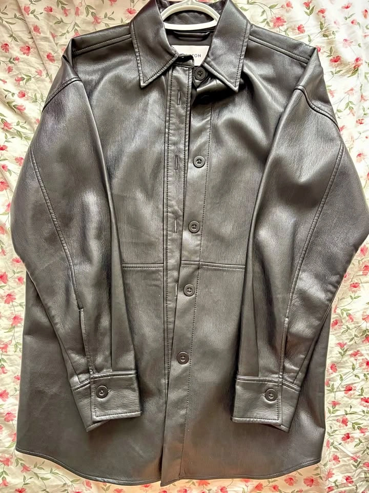 Babaton Leather Jacket Black