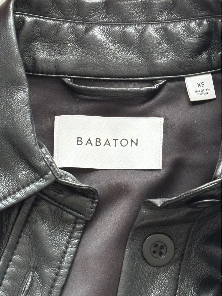 Babaton Leather Jacket Black - photo 2