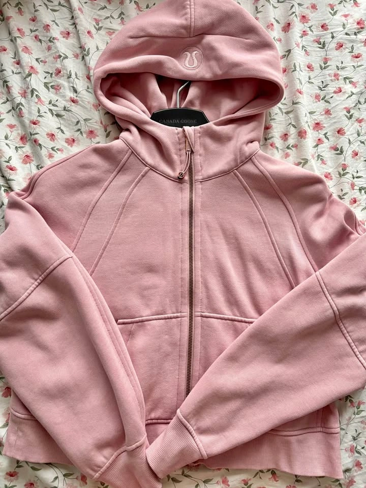 Lululemon Full Zip Scuba Hoodie Pink Haze XS/S