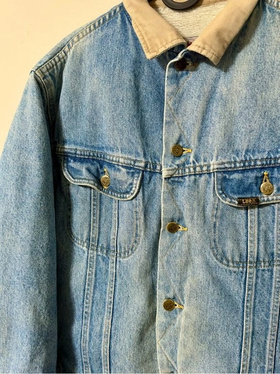 Vintage 70s/80s Lee Stormrider Denim Sherpa Jacket - photo 2