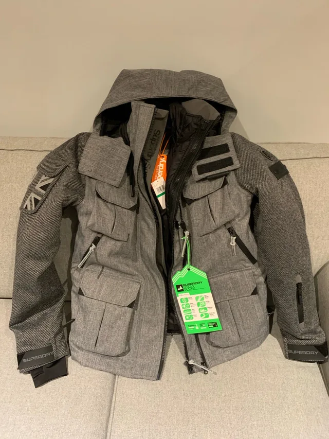Superdry Men’s Ultimate Snow 3 In 1 Jacket Grey L Large thumbnail