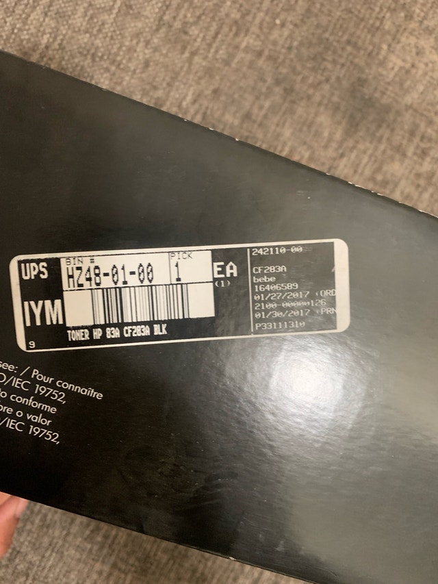 Brand New HP Laserjet 83A Black Toner Cartridge Original - photo 5