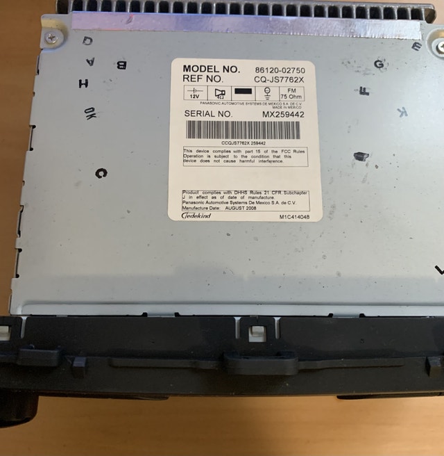 Toyota Corolla OEM Stereo - photo 2