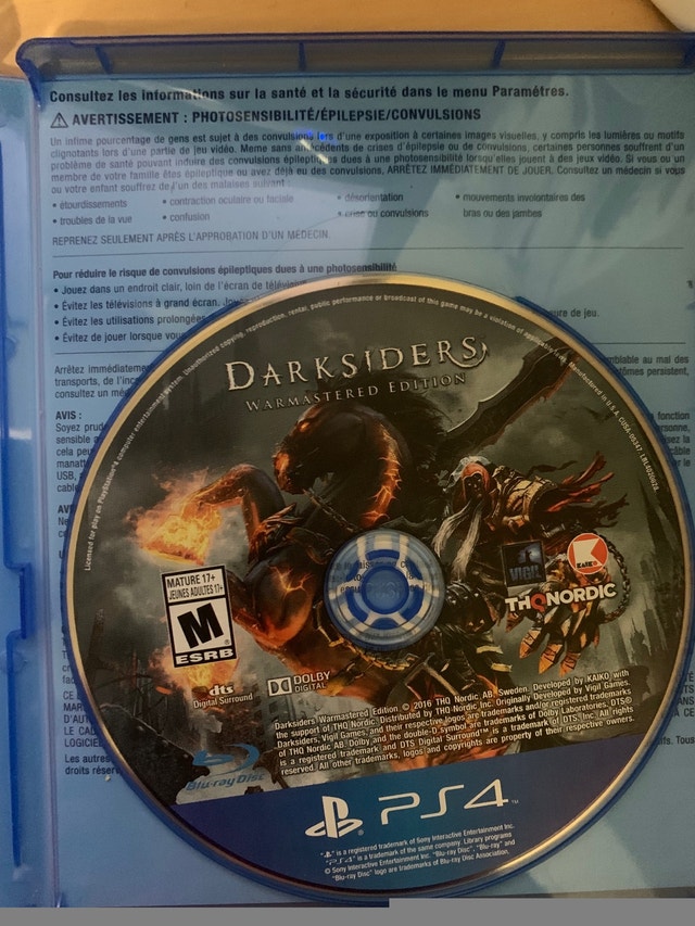 PS 4 Game: DARKSIDERS WARMASTERED EDITION (Brand New) - photo 2
