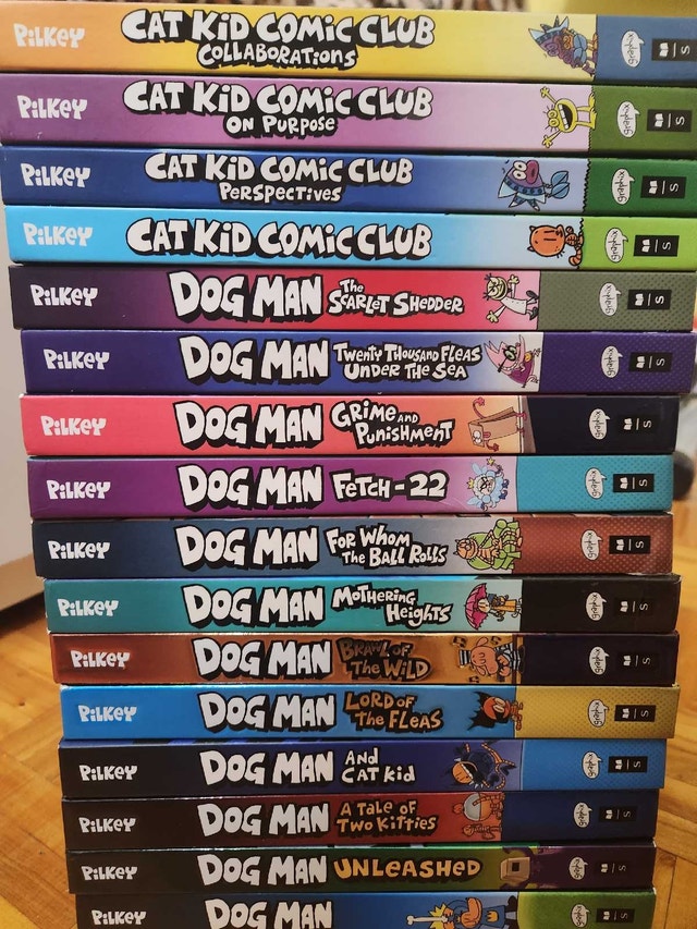 Set of Dog Man and Cat Kid Books - photo 2
