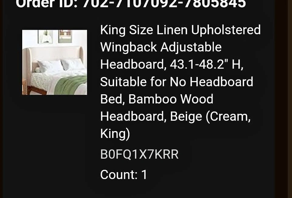 King Size Headboard - Brand New in Box