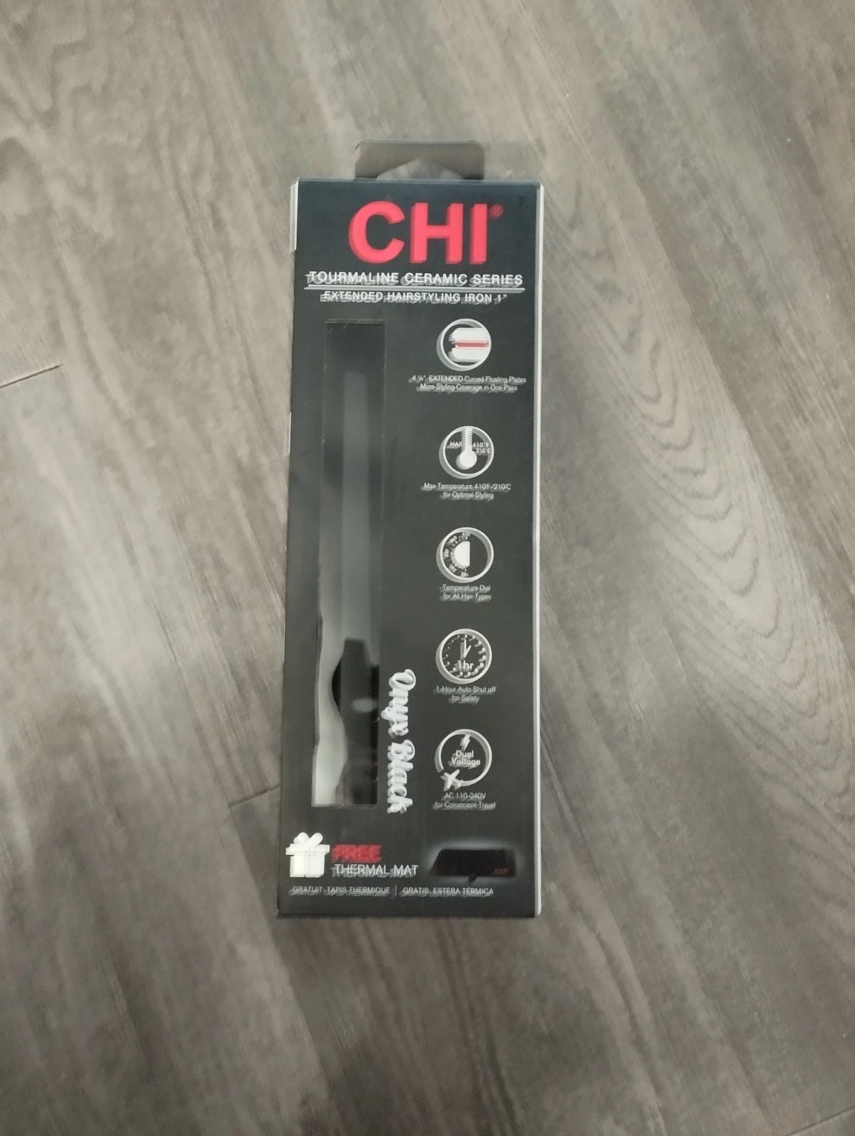 CHI Air Expert Classic Tourmaline Ceramic Flat Iron - Onyx