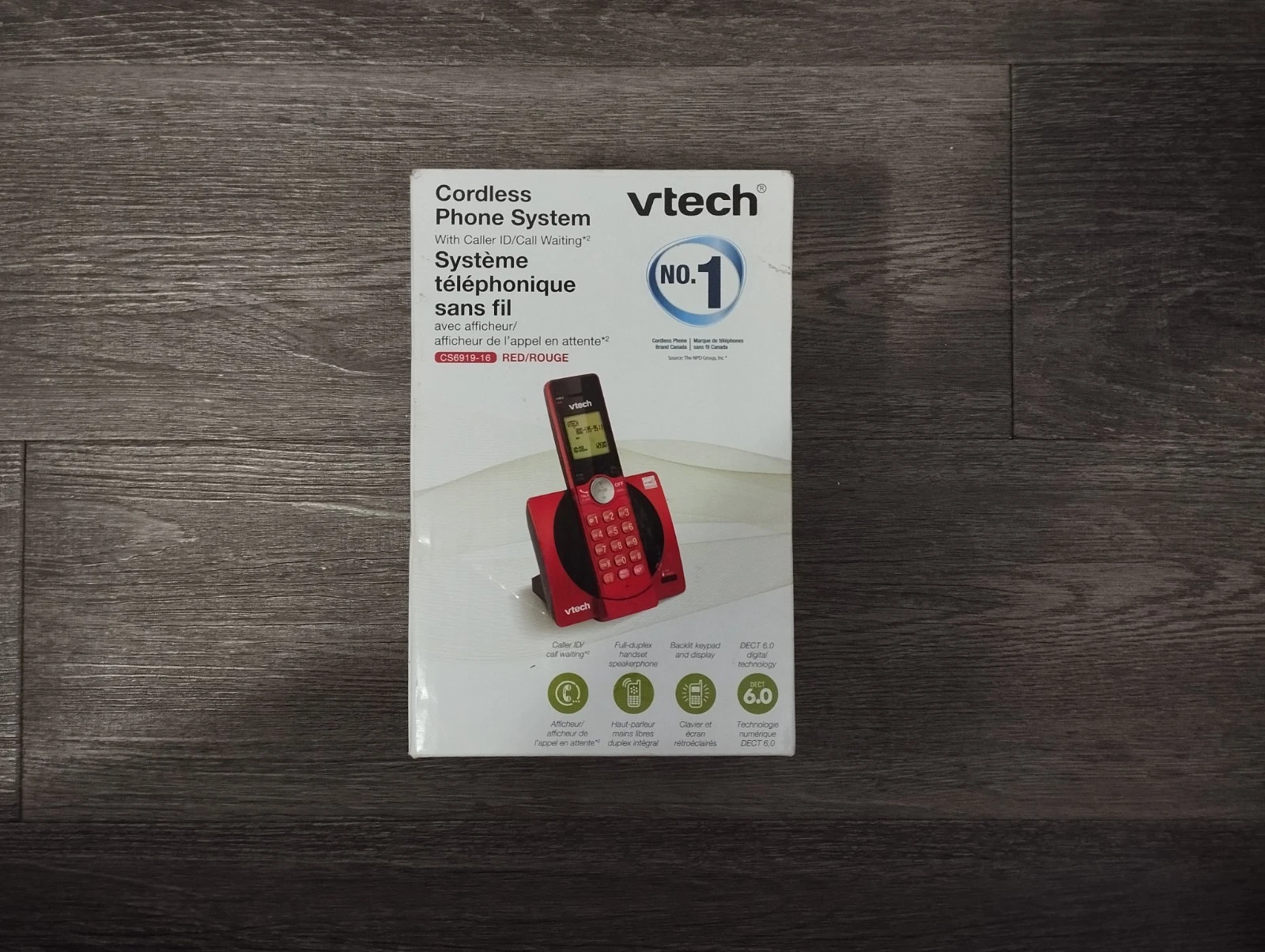 VTech DECT 6.0 Single Handset Cordless Phone - photo 2