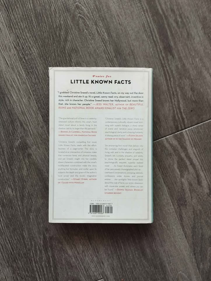 Little known facts book by Christine Sneed - photo 2