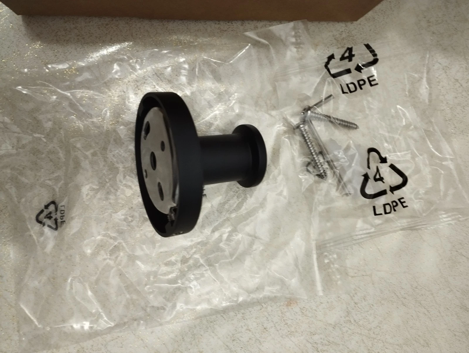MAINSTAYS 6PK ROUND ROBE HOOKS - MATTE BLACK - photo 5