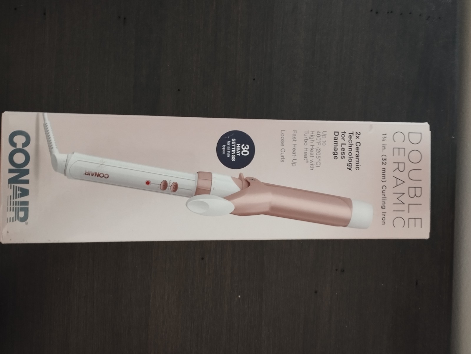 Conair CD702GNC Double Ceramic Curling Iron 1 in Barrel - photo 2