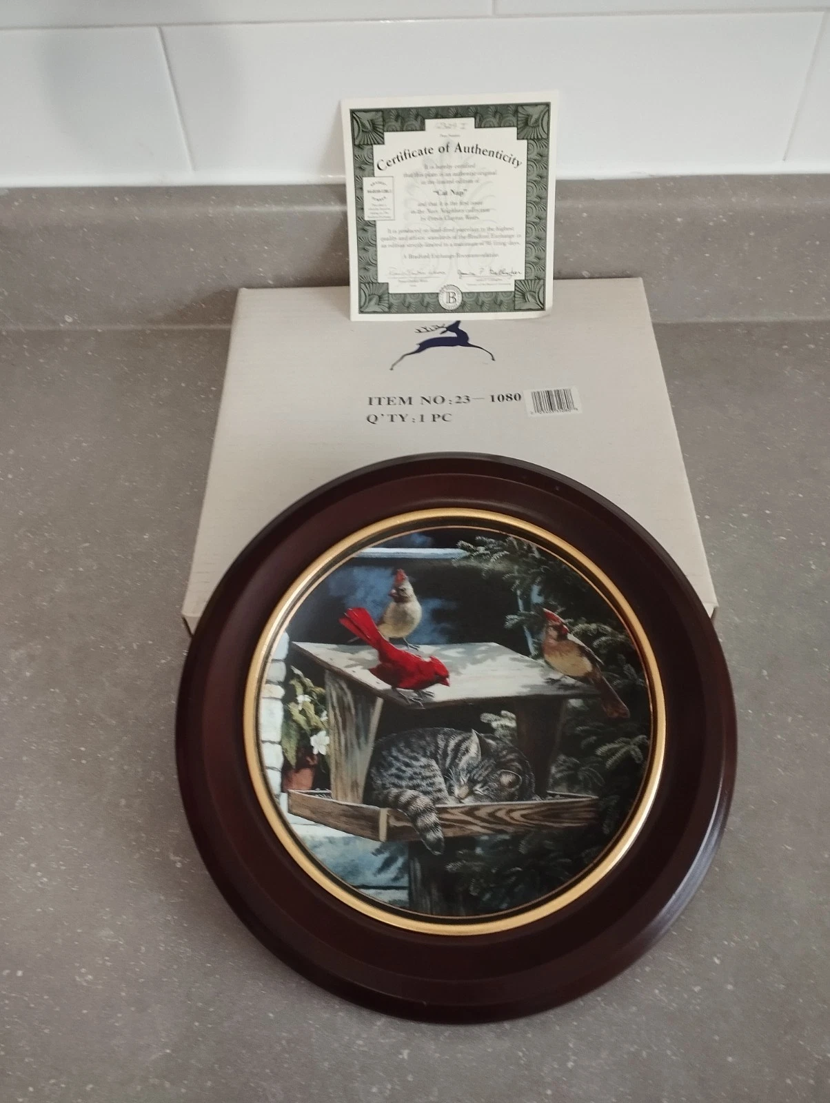 Vintage Bradford Exchange Collector Plate - Cat Nap
