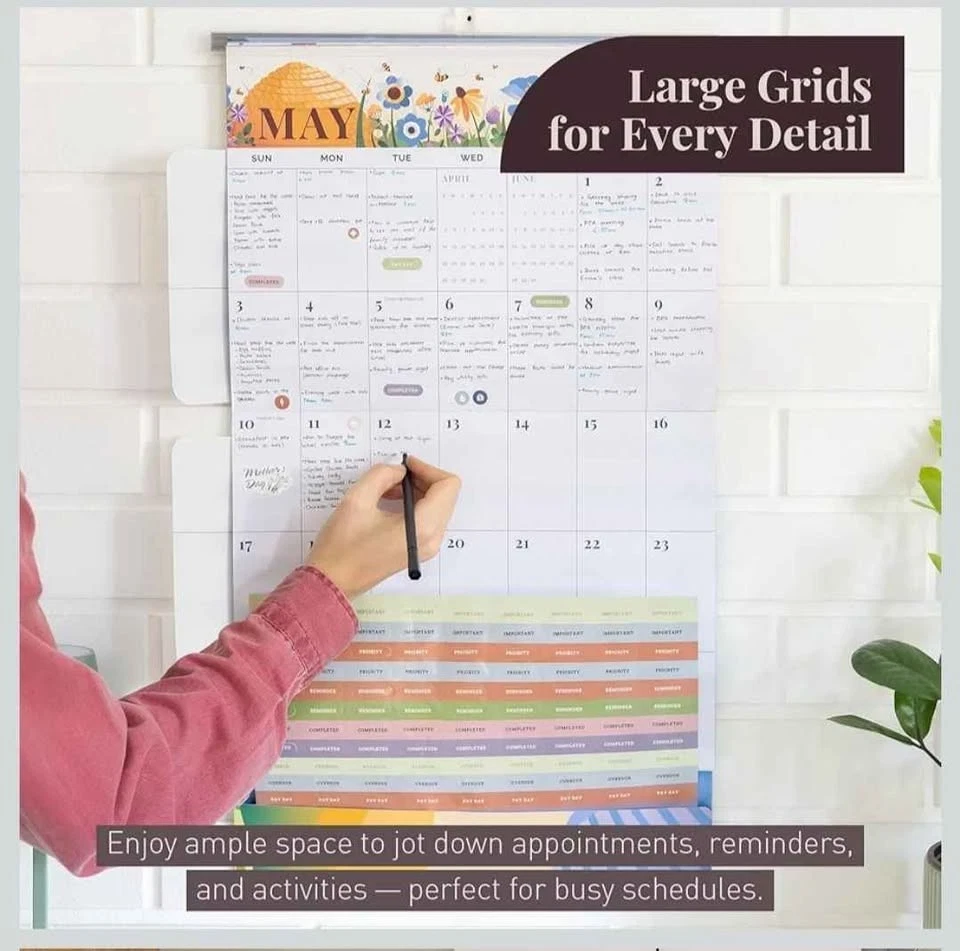 Rileys & Co. Family Organizer Calendar 12-Month, Stickers, Thru - photo 3