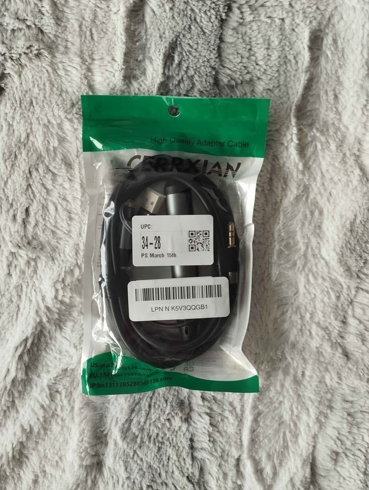 CERRXIAN Toslink SPDIF to 3.5mm AUX Audio Adapter 6ft