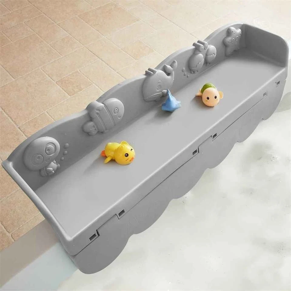 Ocean Animals Bathtub Splash Guard, Tub Tray & Organizer