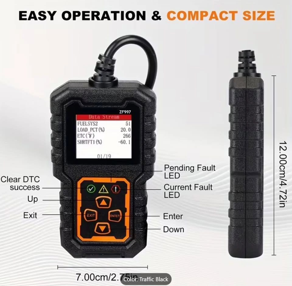 ZF997 OBD2 Car Scanner Code Reader - photo 2
