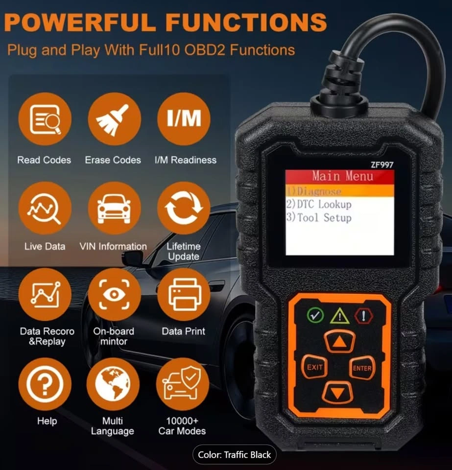 ZF997 OBD2 Car Scanner Code Reader - photo 3