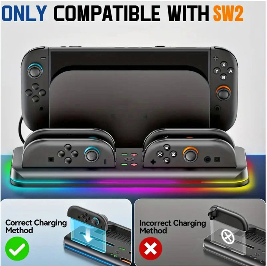 RGB Switch 2 Base with TV Dock & Handle Charging