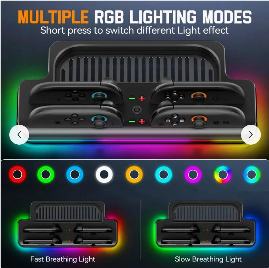 RGB Switch 2 Base with TV Dock & Handle Charging - photo 2