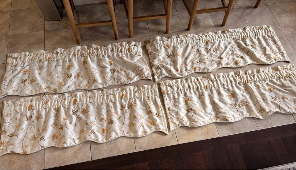 Four Floral Valances - 52”W x 18”L - photo 2