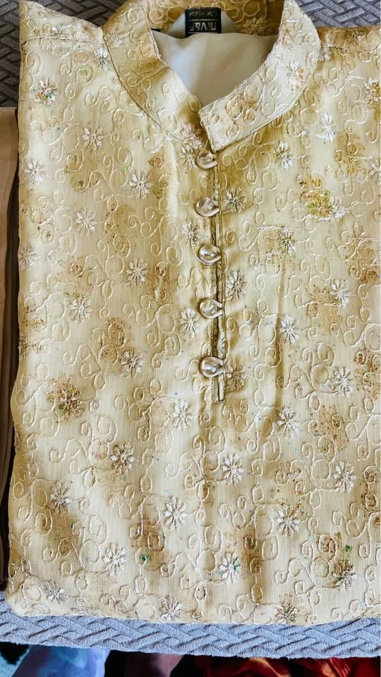Kurta pajama with shawl for men - photo 2