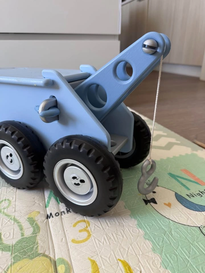 Wooden Toy Truck (Moover / Mack Style) – Light Blue - photo 5