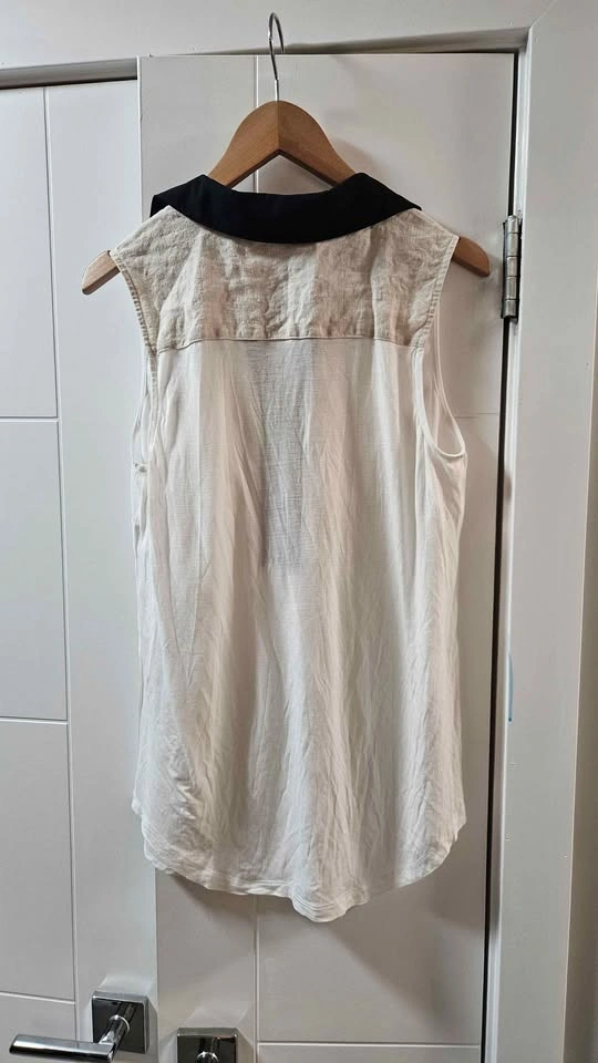 Kensie White and Black Sleeveless Top - photo 2